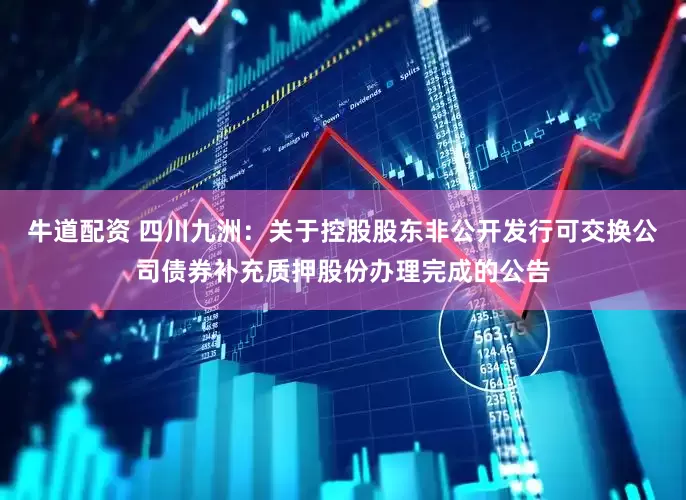 牛道配资 四川九洲：关于控股股东非公开发行可交换公司债券补充质押股份办理完成的公告